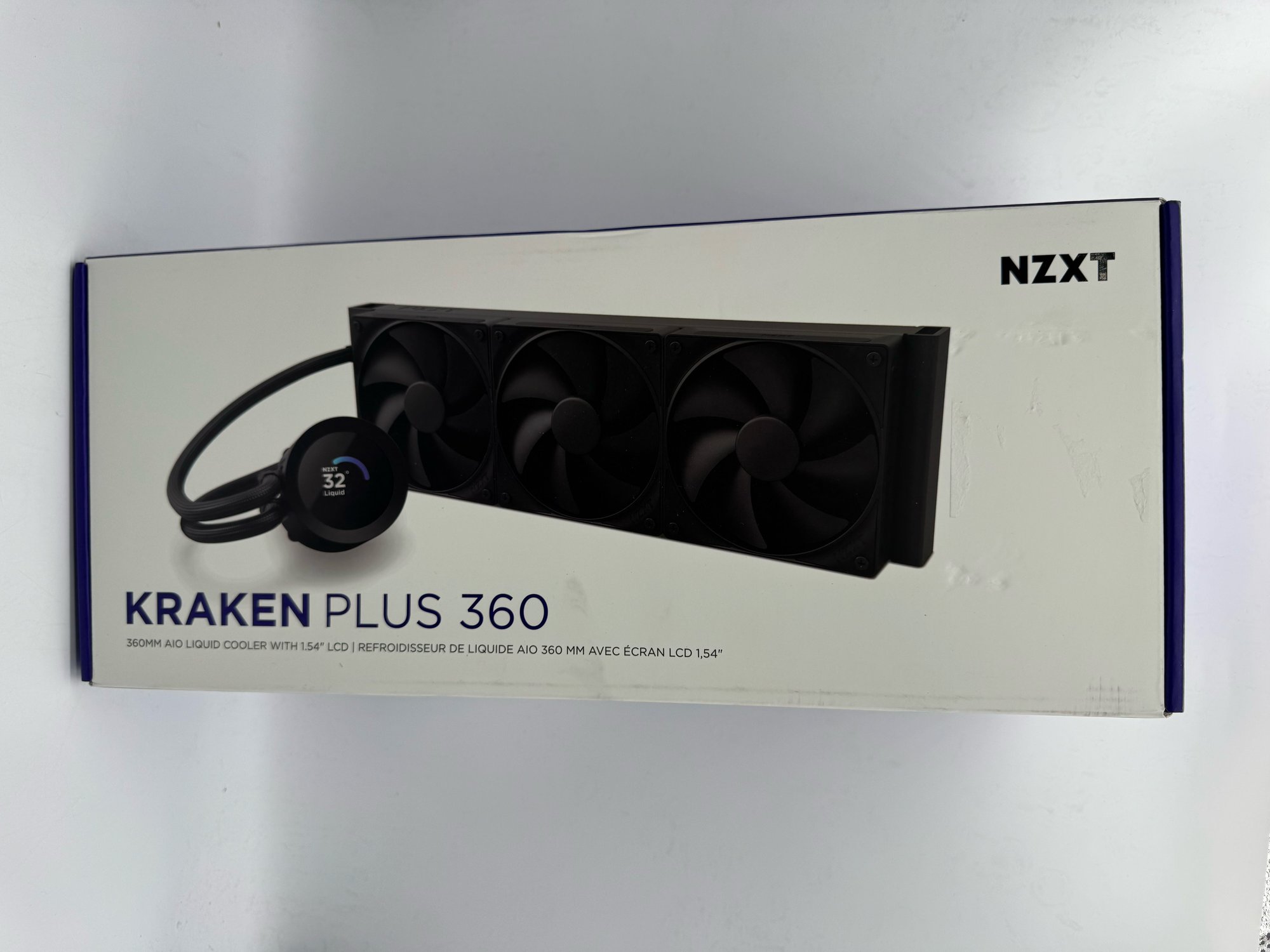NZXT Kraken Plus 360 CPU Liquid Cooler Black 360mm Radiator AM5